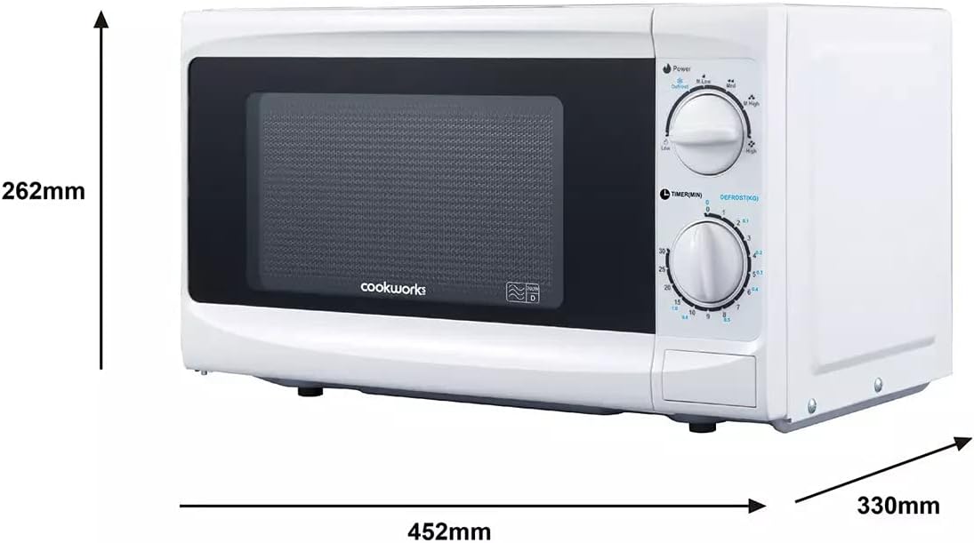 Cookworks 700W Standard Microwave MM7 - White (open Box )