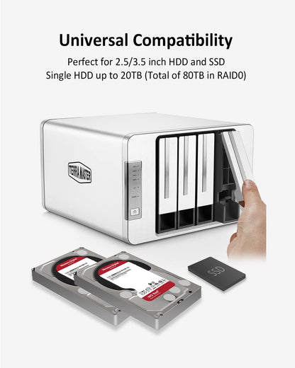 TERRAMASTER F4-210 NAS (an Affordable, high-Performance 4-Bay NASYour Personal Cloud. Your Home Media Center.)