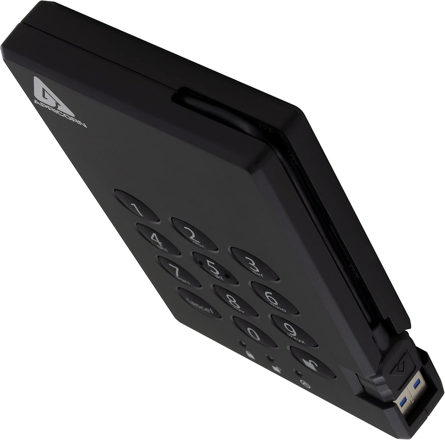 Apricorn Aegis Padlock 1TB USB 3.0 256-bit AES XTS Hardware Encrypted Portable External Hard Drive (A25-3PL256-500)