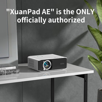 XuanPad Projector AI Auto Focus 26000L Native 1080P Smart Portable Projector 4K Supported Outdoor Home Cinema with Tripod for iOS Android TV Stick(open Box)